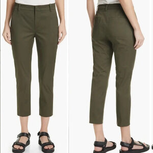 Vince Slim Fit Ankle Chino Pants Tea Leaf Green Casual Women’s 10